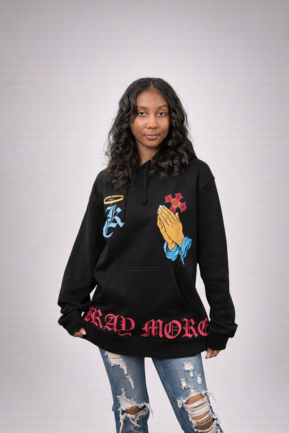 Pray More Black Hoodie