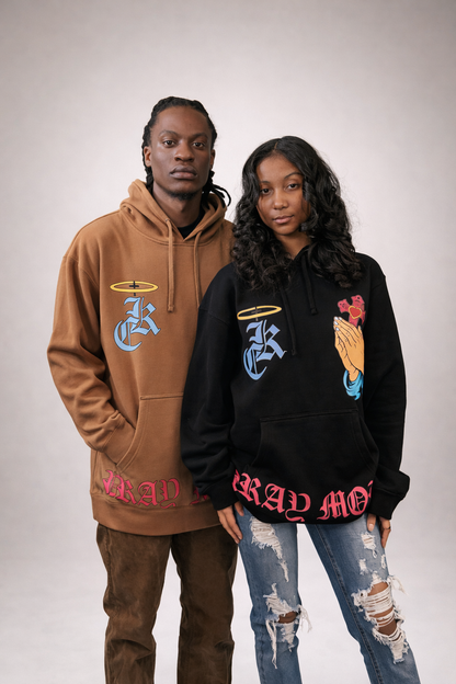 Pray More Sand Brown Hoodie