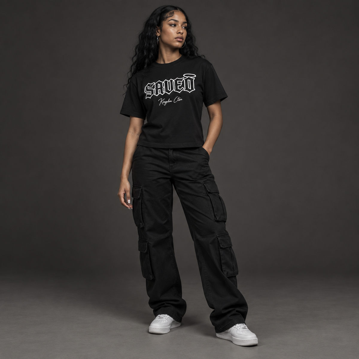 Glow in the Dark SAVED Tee Cropped