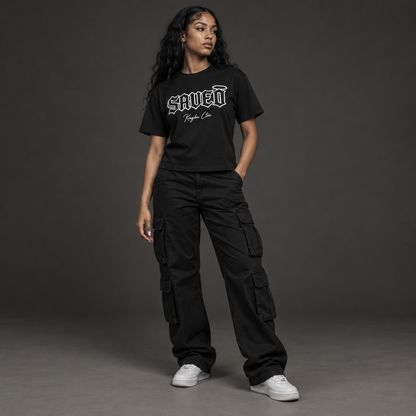 Glow in the Dark SAVED Tee Cropped