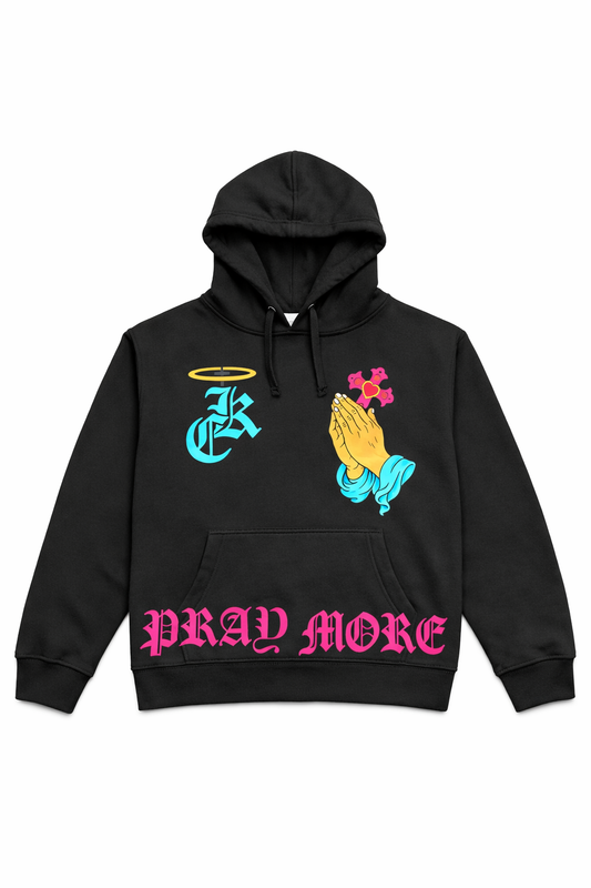 Pray More Black Hoodie