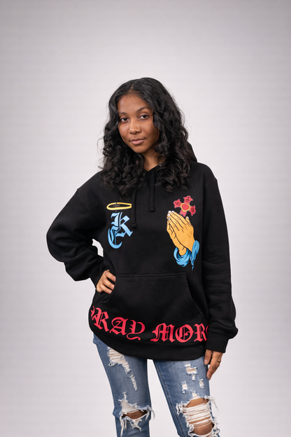 Pray More Black Hoodie