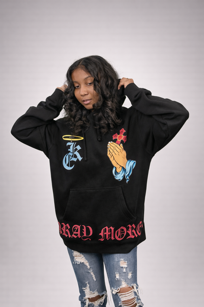 Pray More Black Hoodie