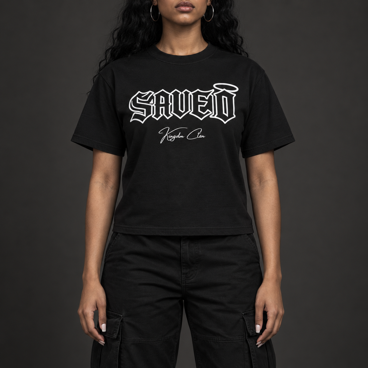 Glow in the Dark SAVED Tee Cropped