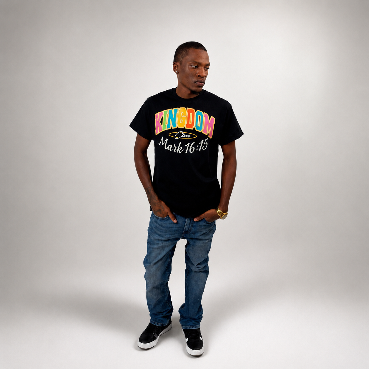 Black KINGDM Tee