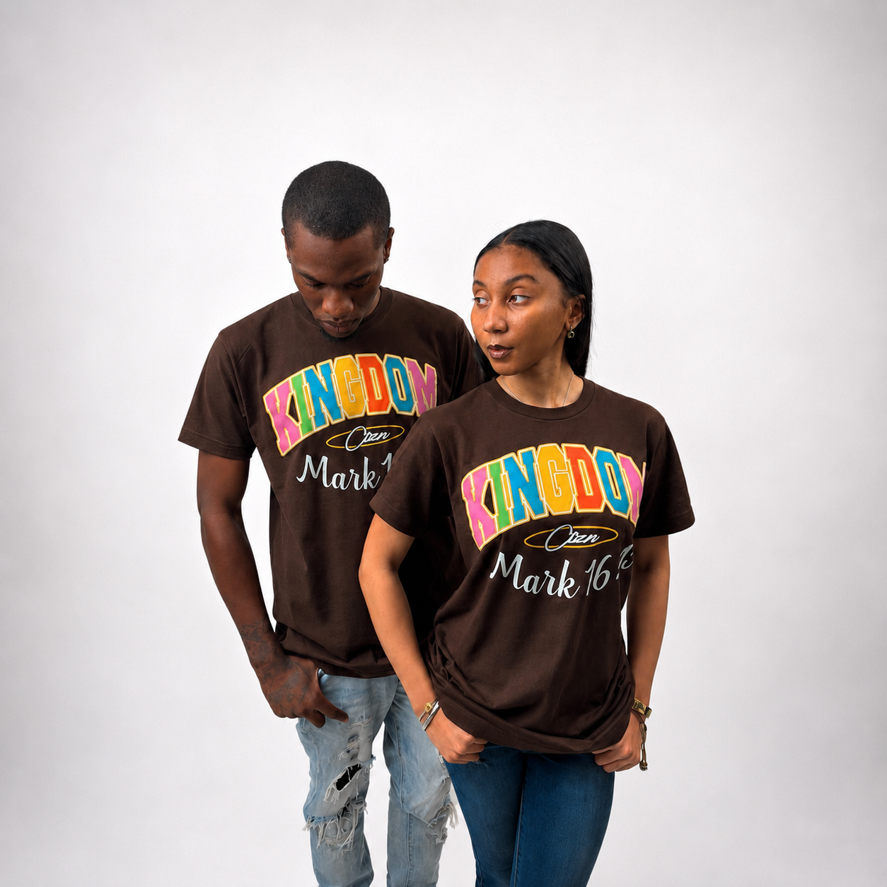 Brown KINGDM Tee