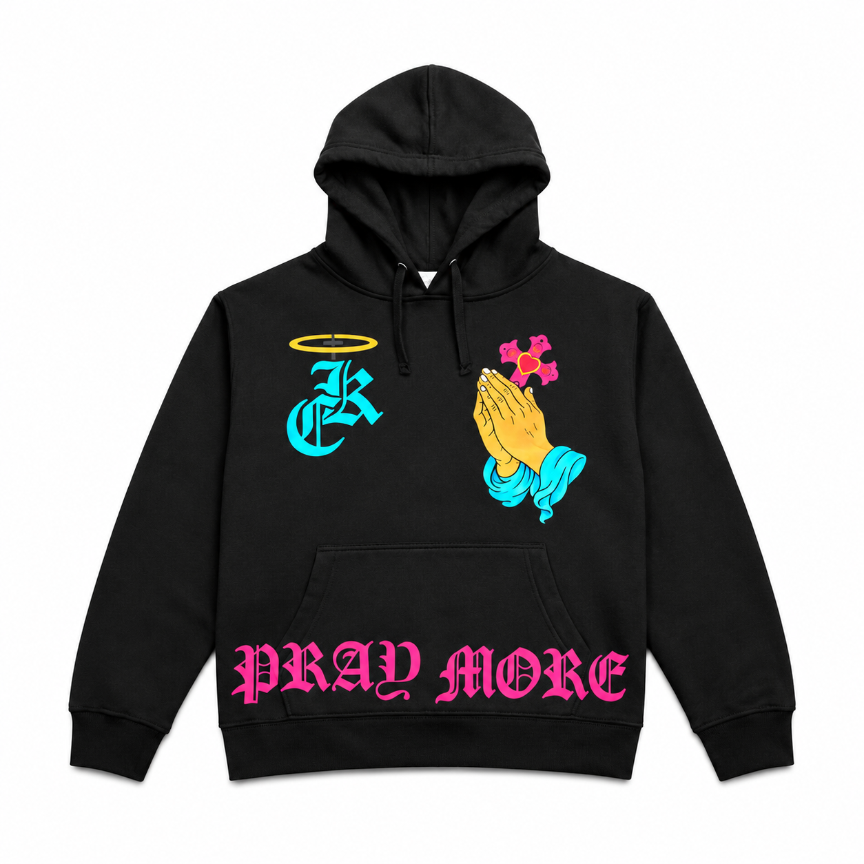 Pray More Black Hoodie