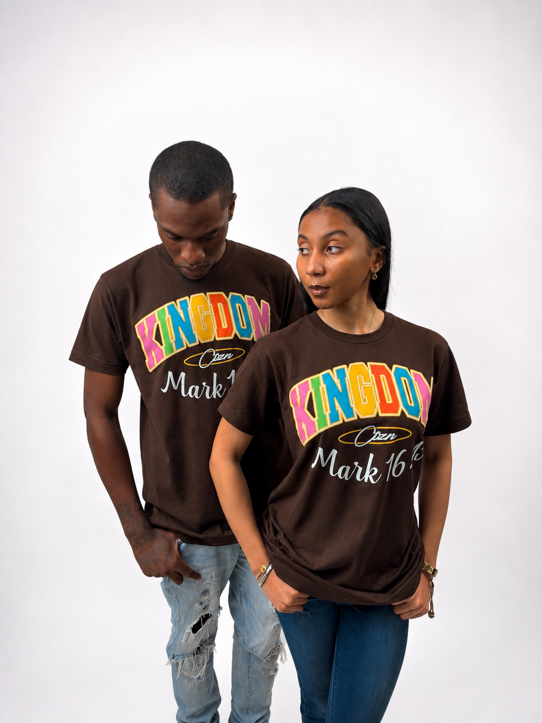Brown KINGDM Tee